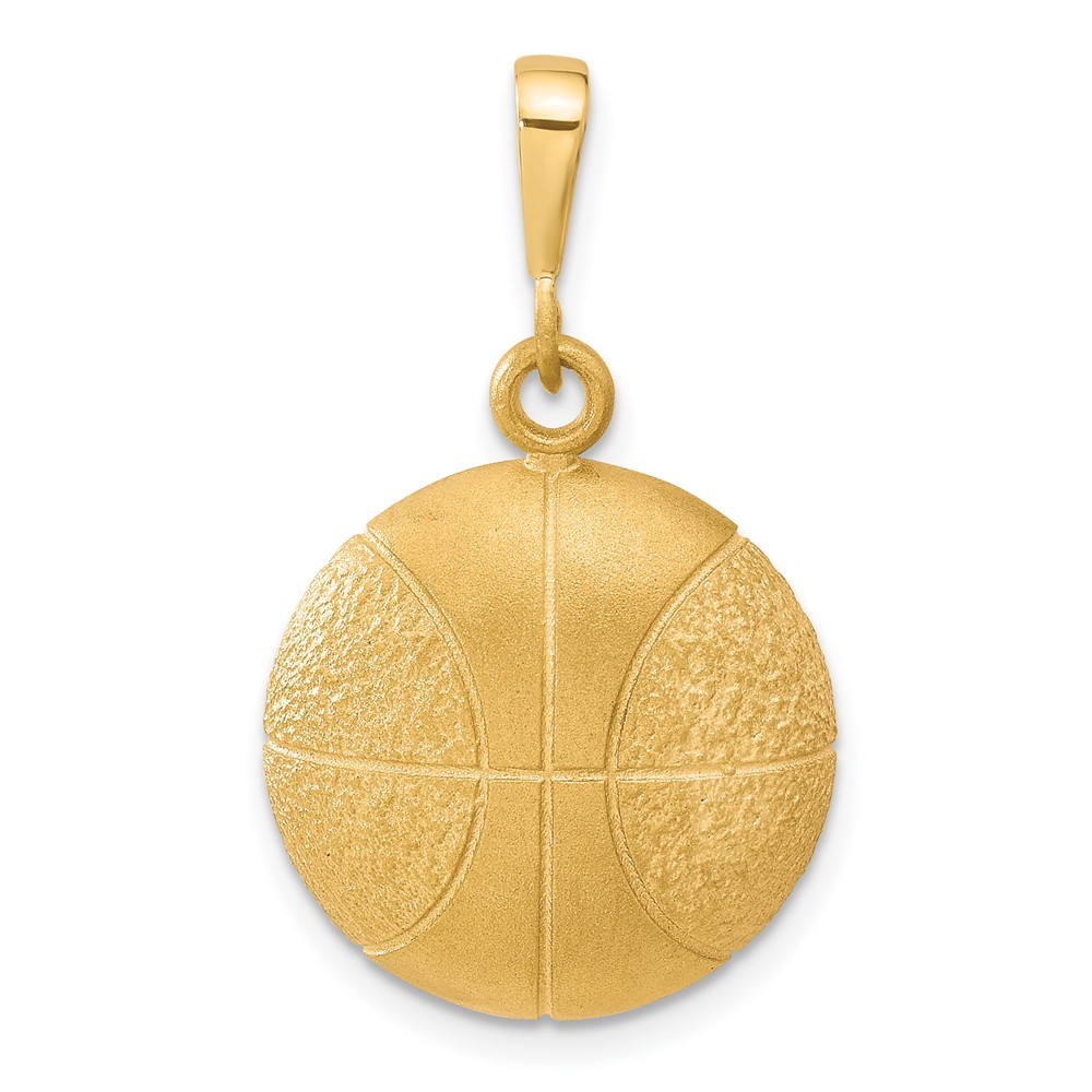 10k Yellow Gold Genuine Sports Basketball Charm